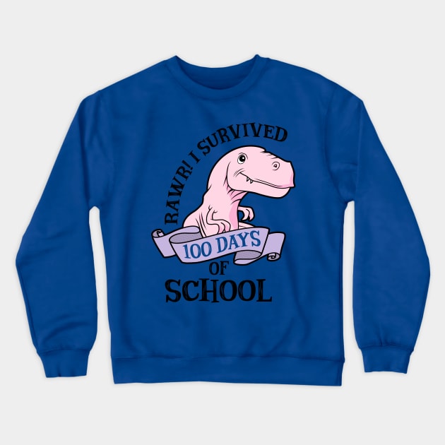 100 Days Of School Teacher's T-shirt Crewneck Sweatshirt by KsuAnn